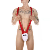 Men's Sexy Christmas Reindeer Thong Swimwear - Party Underwear & Roleplay Costume